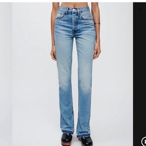 Re/done high rise skinny boot Jean